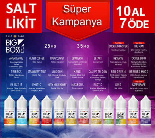 Big Boss Salt Likit Kampanyası 10 Al 7 Öde